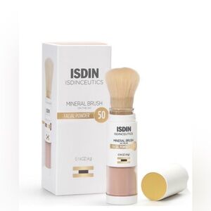 ISDIN Mineral Brush SPF 50 Powder Sunscreen NIB On The Go